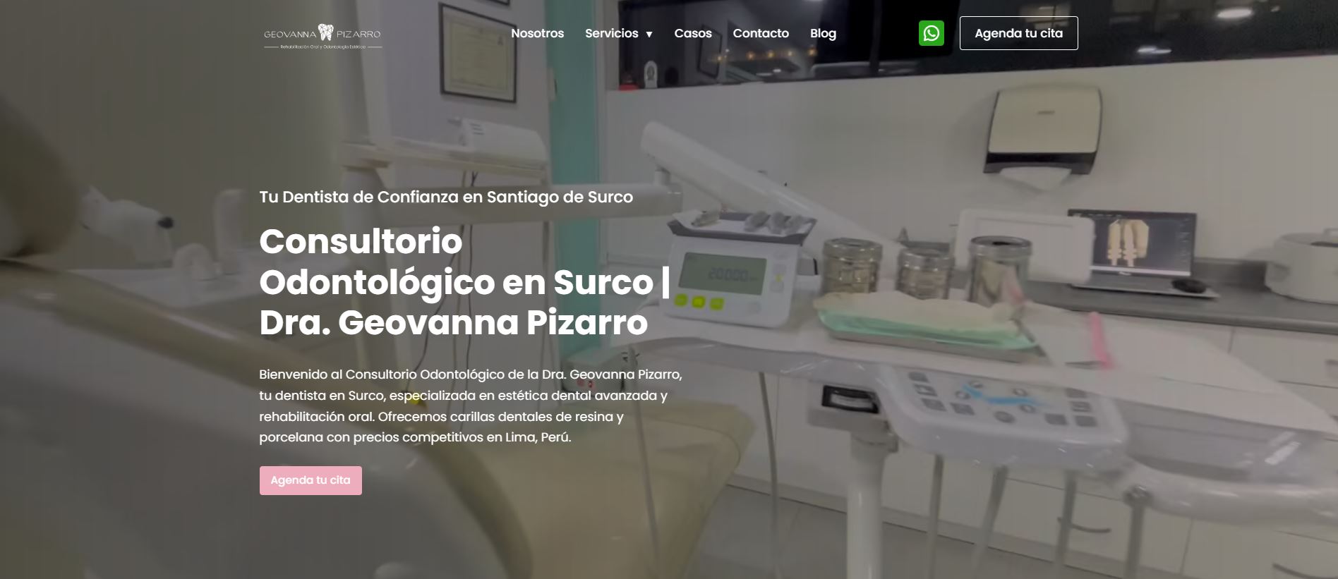 Sitio web de Geovanna Pizarro